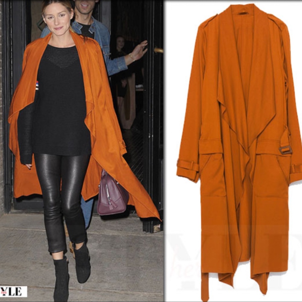 Olivia Palermo Zara Orange Coat